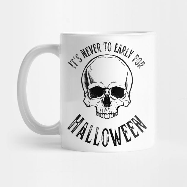 It's never to early for Halloween skull Light colours by Designmagenta